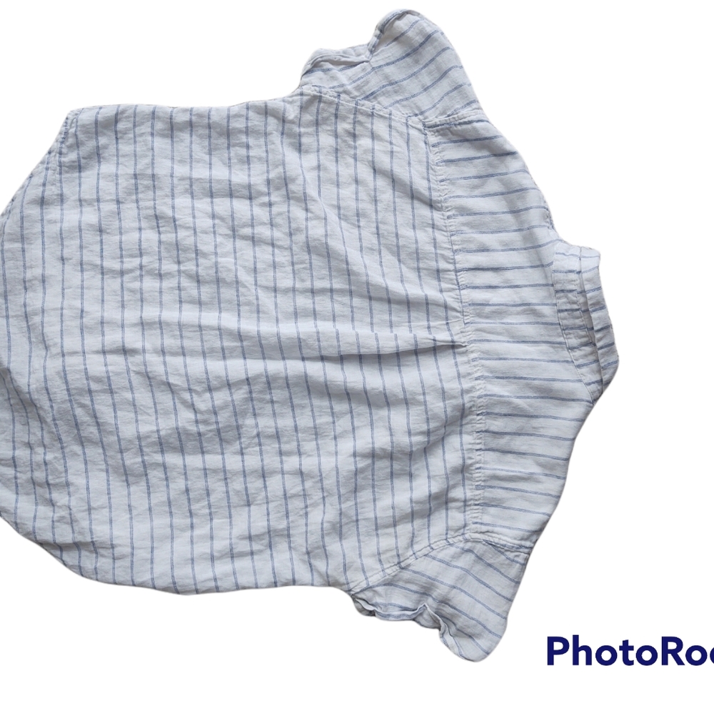 Universal Thread Striped Linen Button Down - Picture 6 of 6